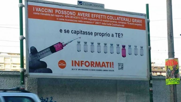 Risultati immagini per vaccini pubblicità bari