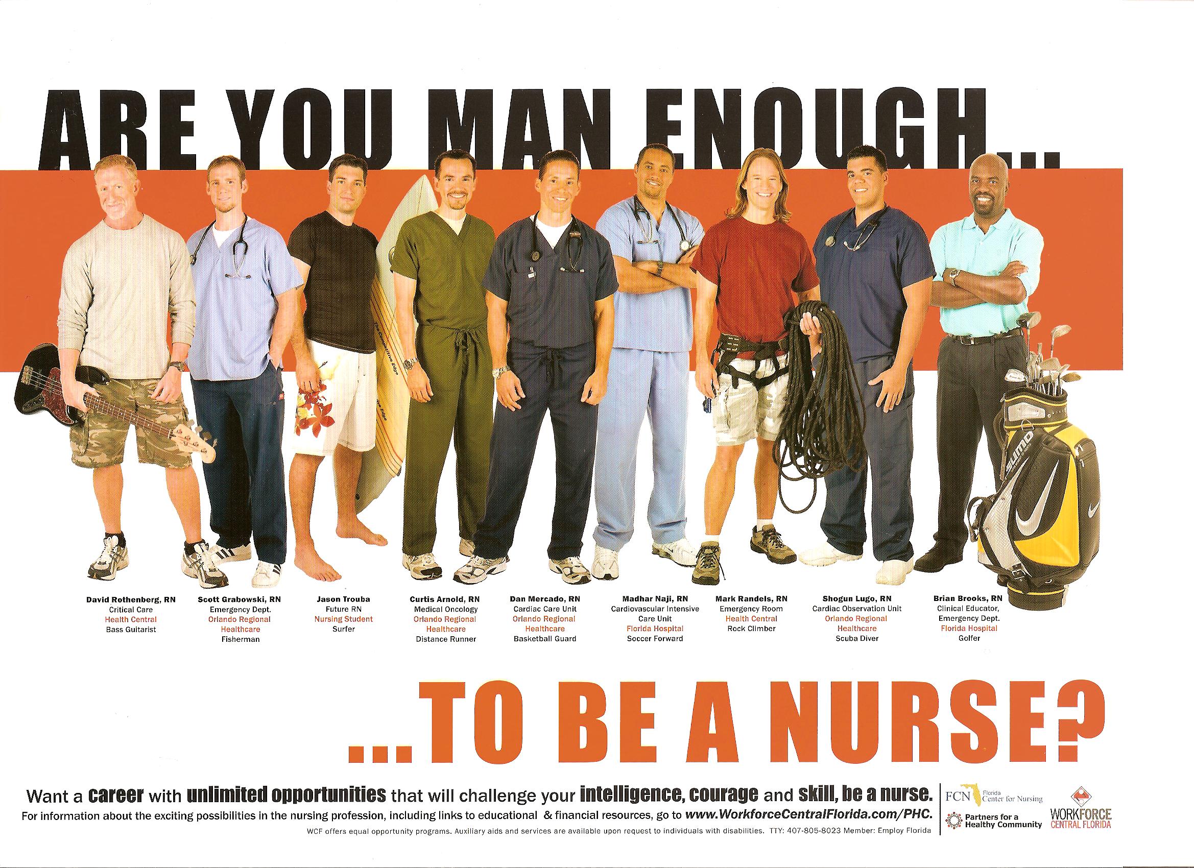Campagna USA: “Sei abbastanza uomo… per fare l’infermiere?” 1