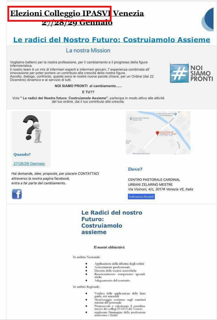 Elezioni Ordine infermieri di Venezia: non raggiunto il quorum!
