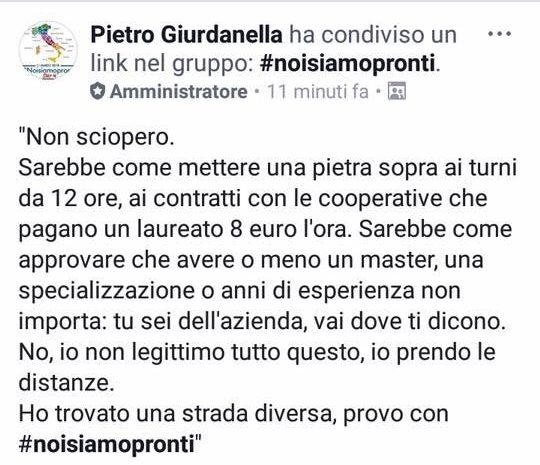 "Noisiamopronti" tradisce gli infermieri e fa squadra con la Cgil 2