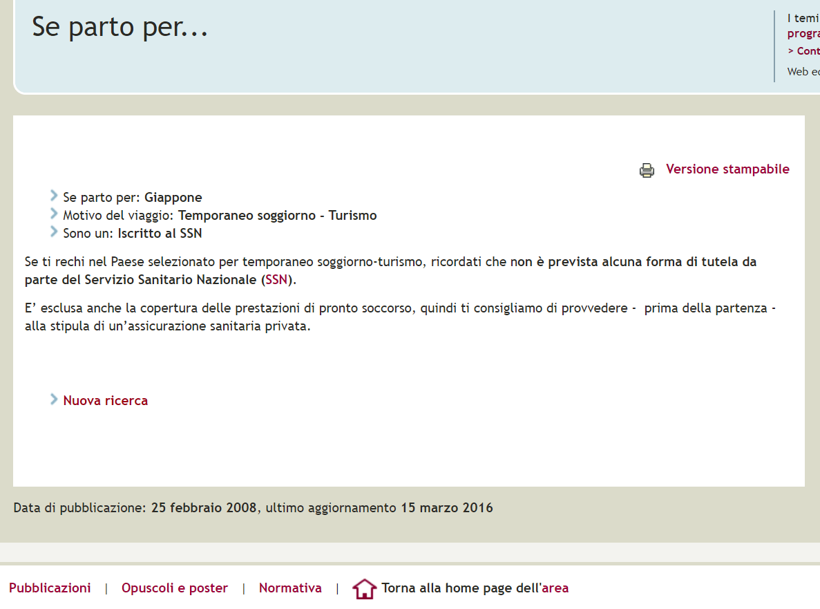 Viaggia all'estero con l'App "Se parto per..." del Ministero della Salute