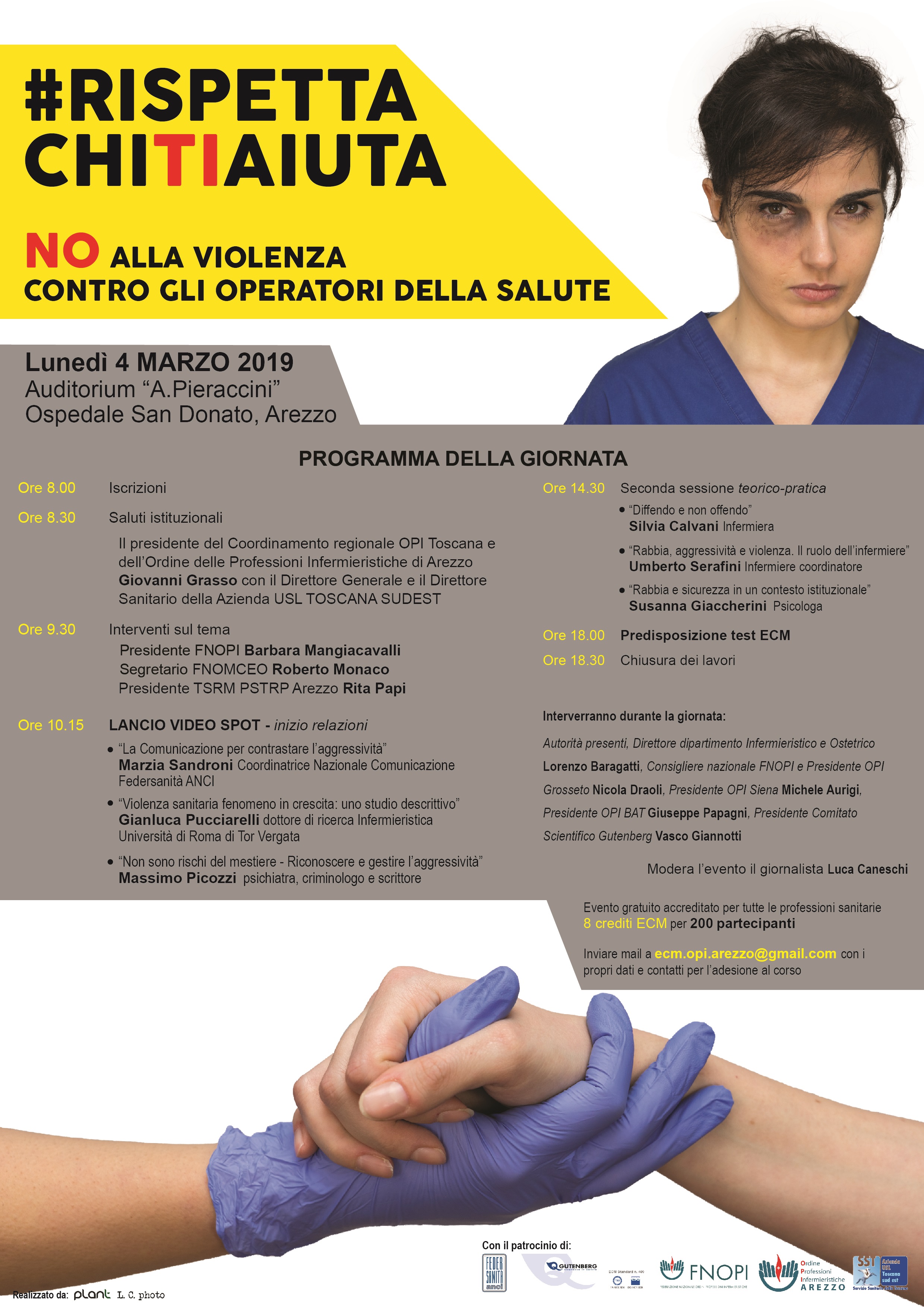 Grande successo per l'hashtag lanciata dagli infermieri di Arezzo #RispettaChiTiAiuta 2