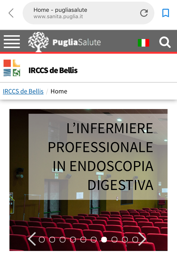 L’IRCCS “de Bellis” in Puglia, fermo all’anno '94 sul profilo degli Infermieri